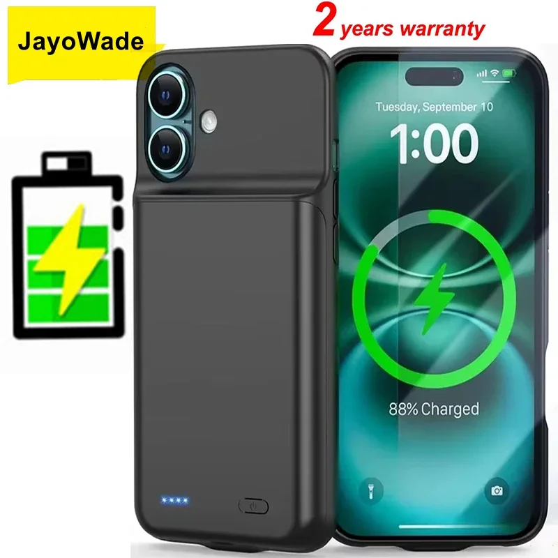 10000Mah Newest For iphone 16 Plus 15 14 13 Mini 12 11 Pro Max X XS XR XS 6 6S 7 8 SE 2020 Battery Case Charger Cases Power Bank