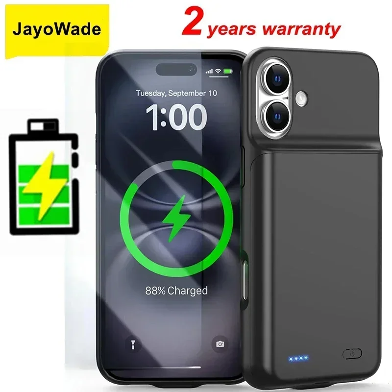10000Mah Newest For iphone 16 Plus 15 14 13 Mini 12 11 Pro Max X XS XR XS 6 6S 7 8 SE 2020 Battery Case Charger Cases Power Bank thumbnail 6