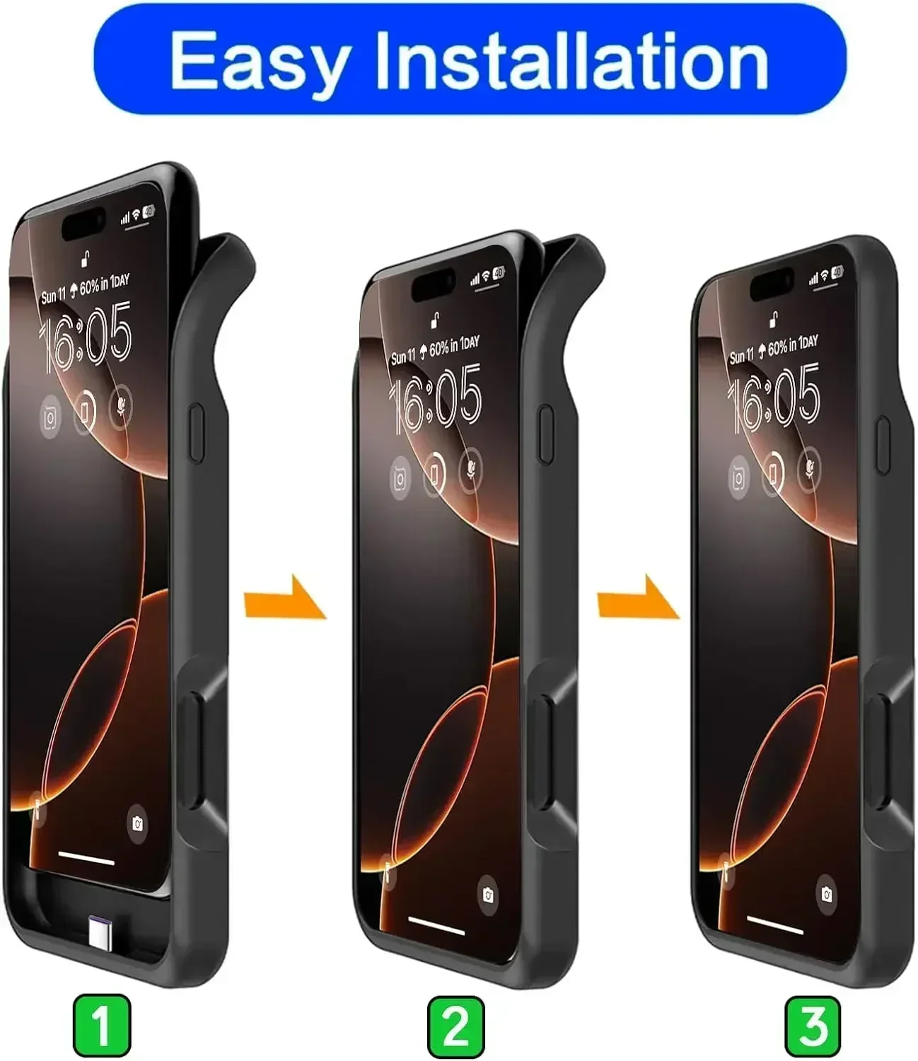 10000Mah Newest For iphone 16 Plus 15 14 13 Mini 12 11 Pro Max X XS XR XS 6 6S 7 8 SE 2020 Battery Case Charger Cases Power Bank thumbnail 2