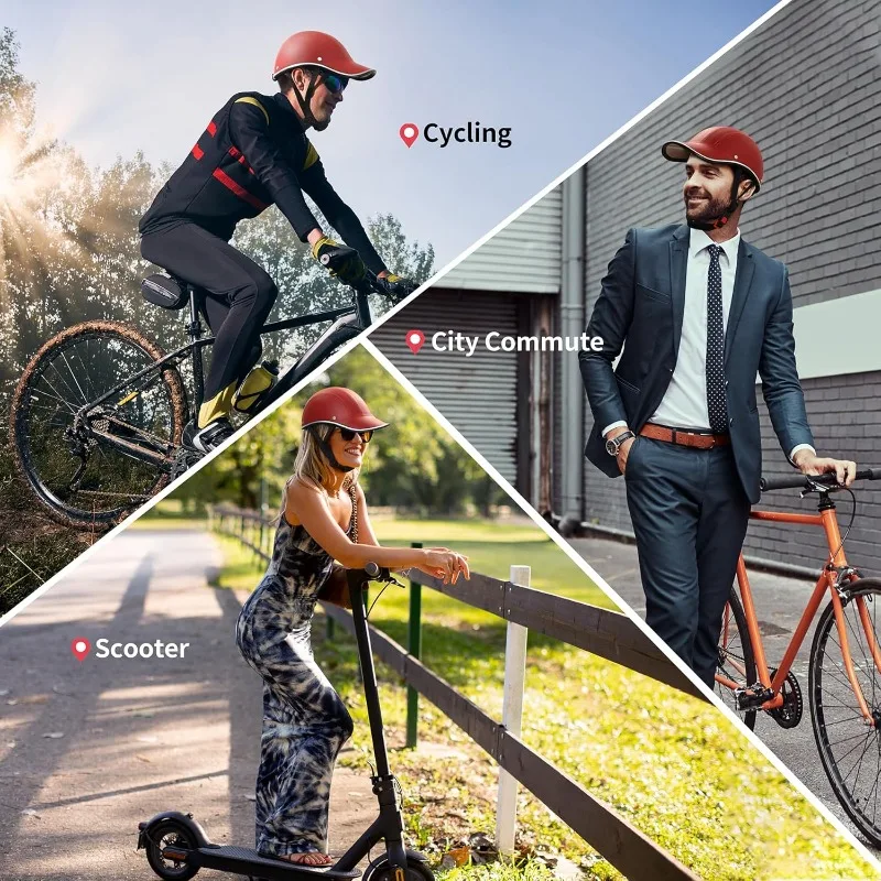 Universal Bicycle Baseball Cap Helmets Summer Safety Windproof Outdoor Neutral Simple Design Cycling Equipment Accessories thumbnail 5