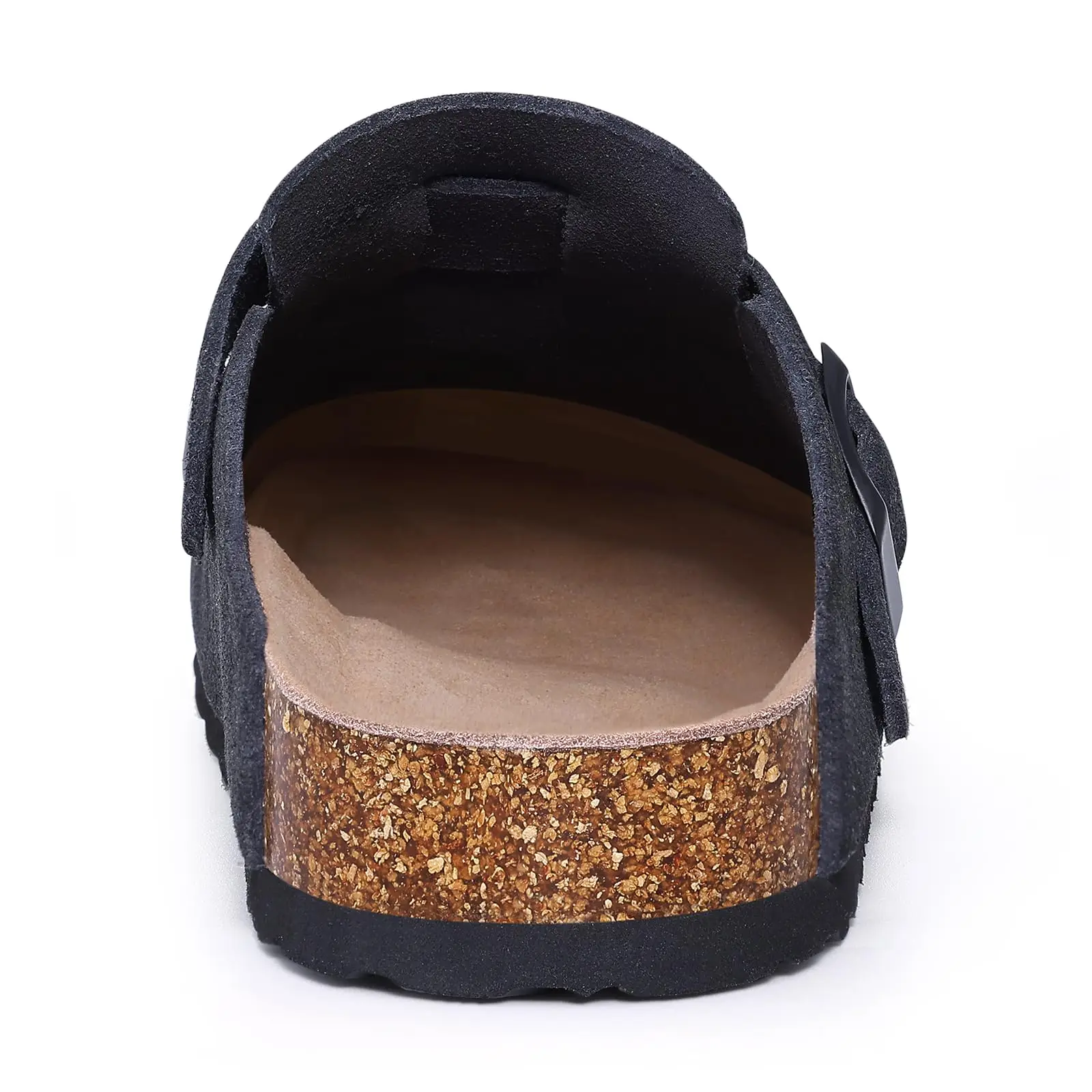 Evshine Men's Cow Suede Clogs with Arch Support Leather Mules Comfort Fashion Potato Shoe Women Cork Footbed Genuine Suede Clogs thumbnail 6