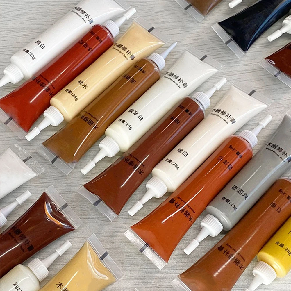 12 Colors Wood Paint Repair Paste,DIY Cabinet Floor Wardrobe Scratches Holes Refinishing Paste,Wooden Furnitures Scratch Filler thumbnail 3