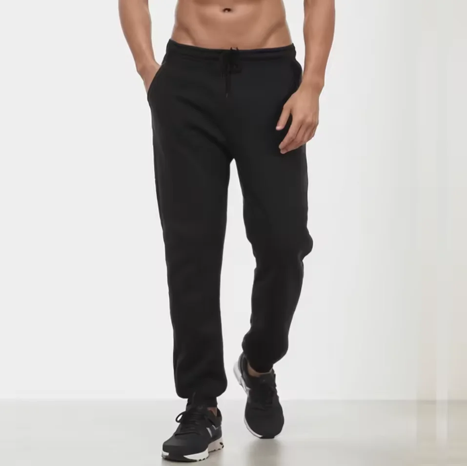 Men's Casual Sweatpants Fleece Sports Pants Unisex Fashion Solid Loose Trousers Streetwear Autumn Winter Jogging Fitness Pants thumbnail 5