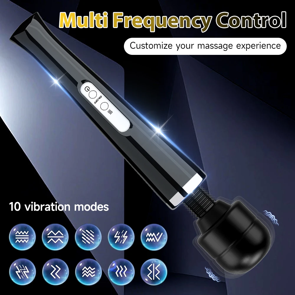Electric Massager Powerful 10 Speed Body Relaxation Deep Tissue Muscle Relief Back Leg Neck Multifunctional Massage Equipment thumbnail 4