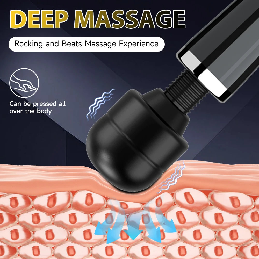 Electric Massager Powerful 10 Speed Body Relaxation Deep Tissue Muscle Relief Back Leg Neck Multifunctional Massage Equipment thumbnail 2