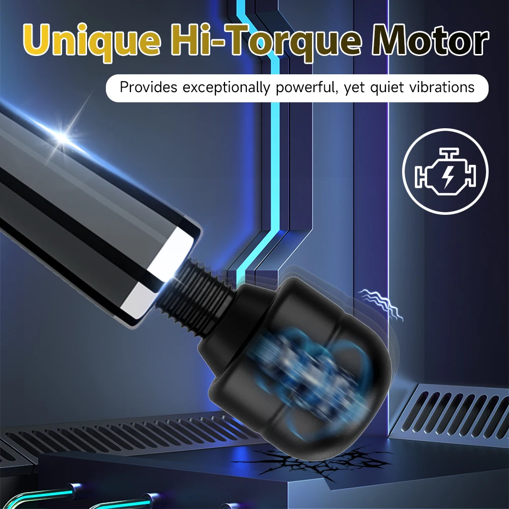 Electric Massager Powerful 10 Speed Body Relaxation Deep Tissue Muscle Relief Back Leg Neck Multifunctional Massage Equipment thumbnail 5