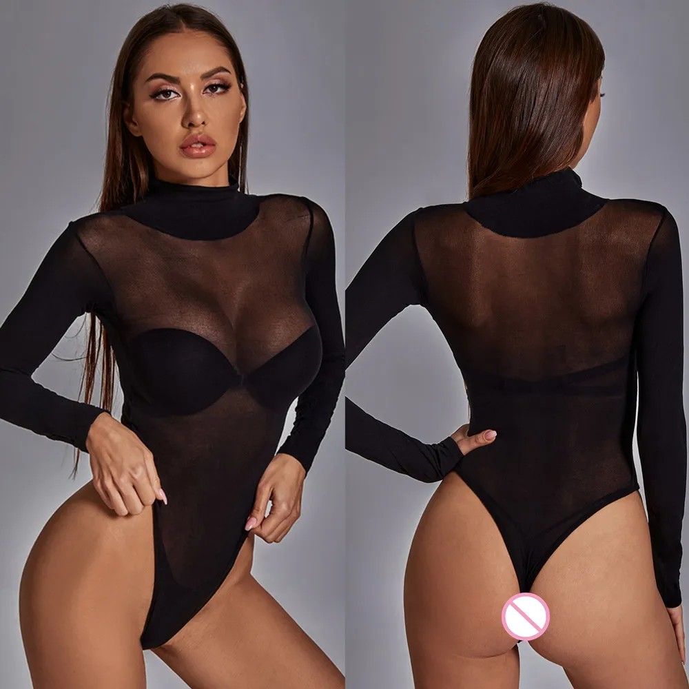 Fashion Sex Bikini Styles Clothes O-neck Jumpsuits Female Midnight Sex Top Hot Underwear Product Erotic Adult Couple Costumes thumbnail 6