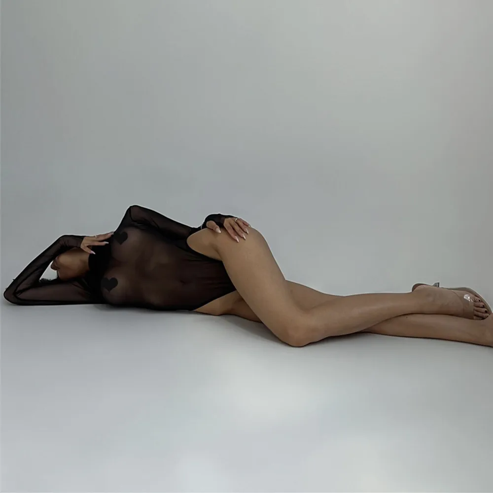 Fashion Sex Bikini Styles Clothes O-neck Jumpsuits Female Midnight Sex Top Hot Underwear Product Erotic Adult Couple Costumes thumbnail 3