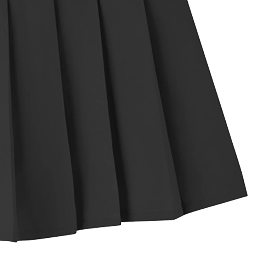 Teen Girl Summer Dress Kids Fashion Solid Color Pleated High Waist A-Line Skirt Children Casual Elastic Waist Mini Skirt Bottoms thumbnail 5