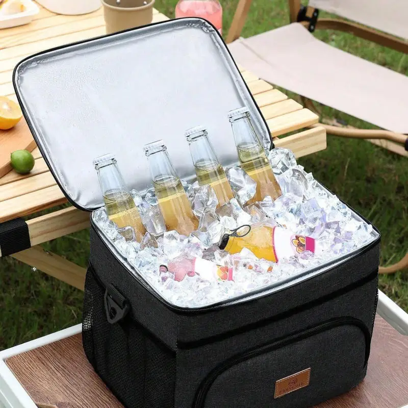 Large Capacity Leak Proof Lunch Backpack Thermal Large Picnic Cool and Warm Insulated Bag Outdoor Storage Shoulder Bag thumbnail 3