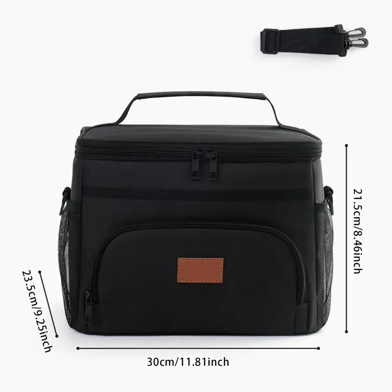 Large Capacity Leak Proof Lunch Backpack Thermal Large Picnic Cool and Warm Insulated Bag Outdoor Storage Shoulder Bag thumbnail 6
