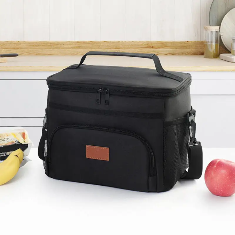 Large Capacity Leak Proof Lunch Backpack Thermal Large Picnic Cool and Warm Insulated Bag Outdoor Storage Shoulder Bag thumbnail 2