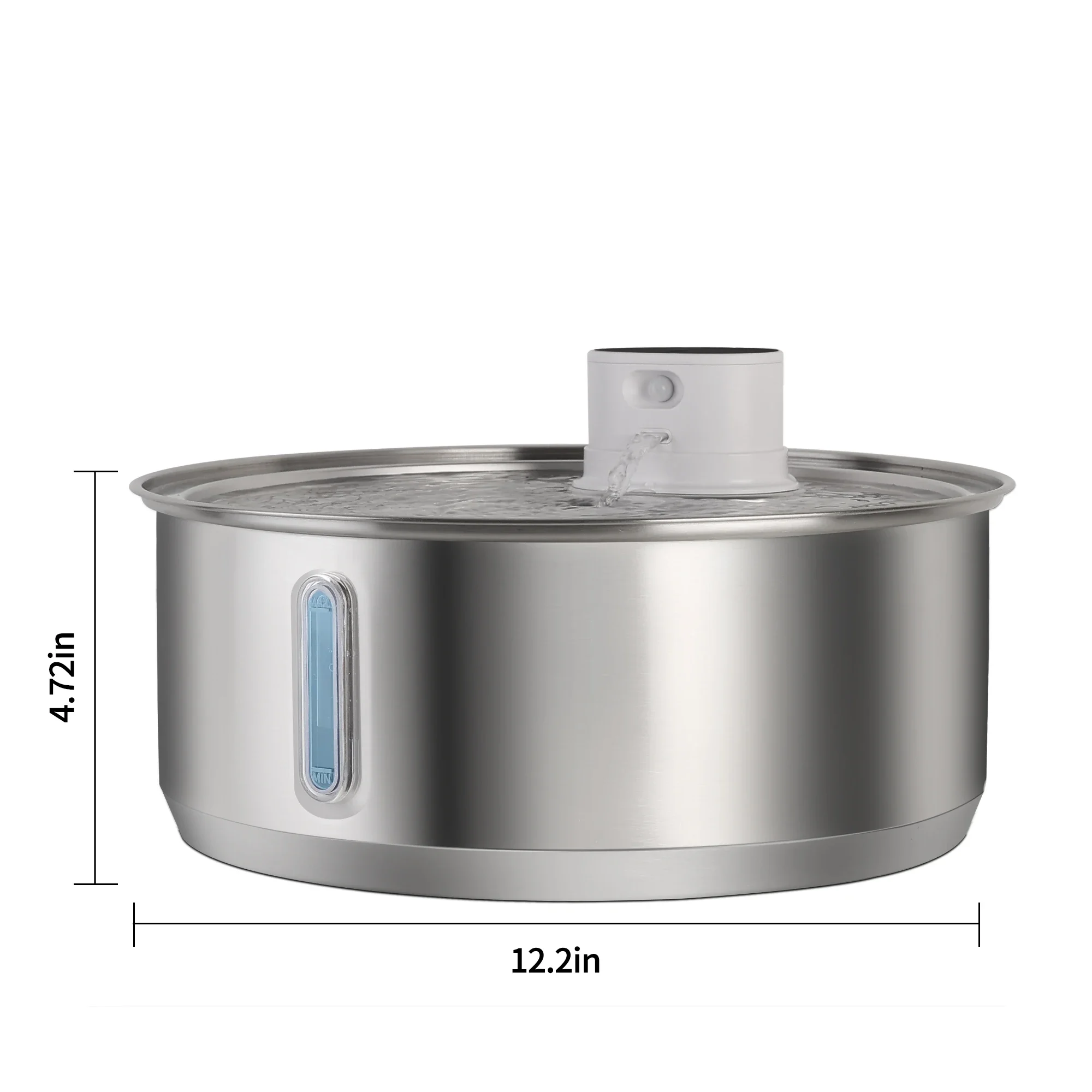 Petavista 8L Automatic Stainless Steel Dog Water Fountain 5000mAh Wireless Pet Drinker Battery & Sensor 2 in 1 Dispenser for Dog thumbnail 5