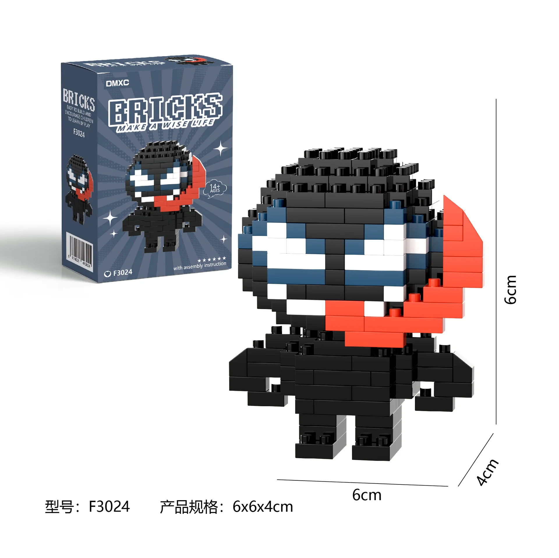 Marvel Spider Man Building Block Deadpool&Venom Iron Man figure Marvel Legends Cartoon Character Model Toys for Children Gifts thumbnail 3