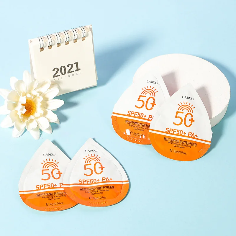 Hot Sale Skin Whiten Cream Repair Facial Best Sunscreen Spf 50 Face for Black Oily Skin Two in One Lightening Sunblock Products thumbnail 5