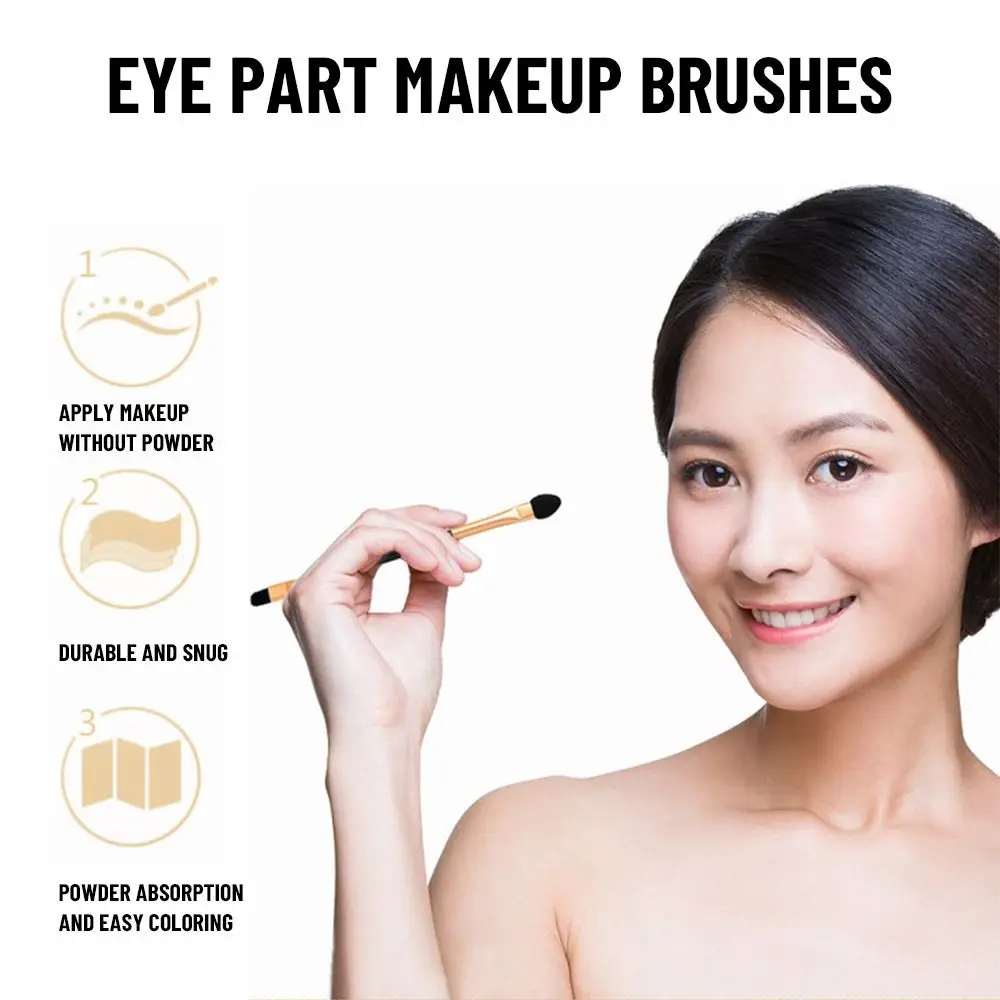 10PCS Fashion Beauty Makeup Tool Double-head Eyeshadow Brush Sponge Stick Eyeliner Applicator thumbnail 3