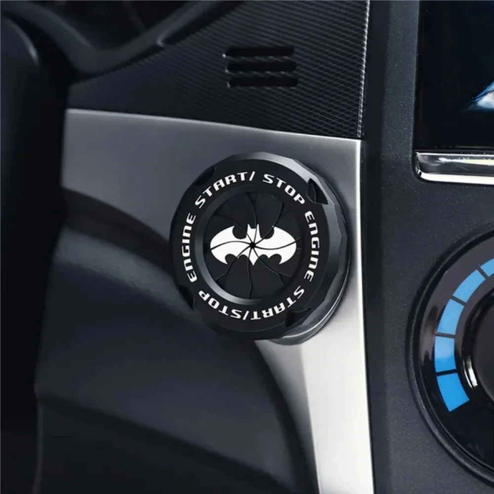 Car Ignition Switch Cover One-touch Start Button Rotating Protective Cap Motorcycle Start Stop Ring Decoration Interior Sticker thumbnail 2
