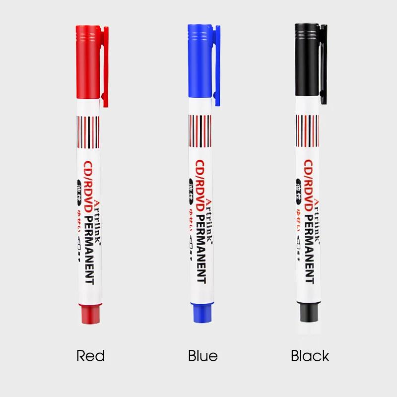 3Pcs Oil-Based Markers Pen Quick-Drying Non-Erasable for CD Glass Courier Box Metal Graffiti Painting thumbnail 5