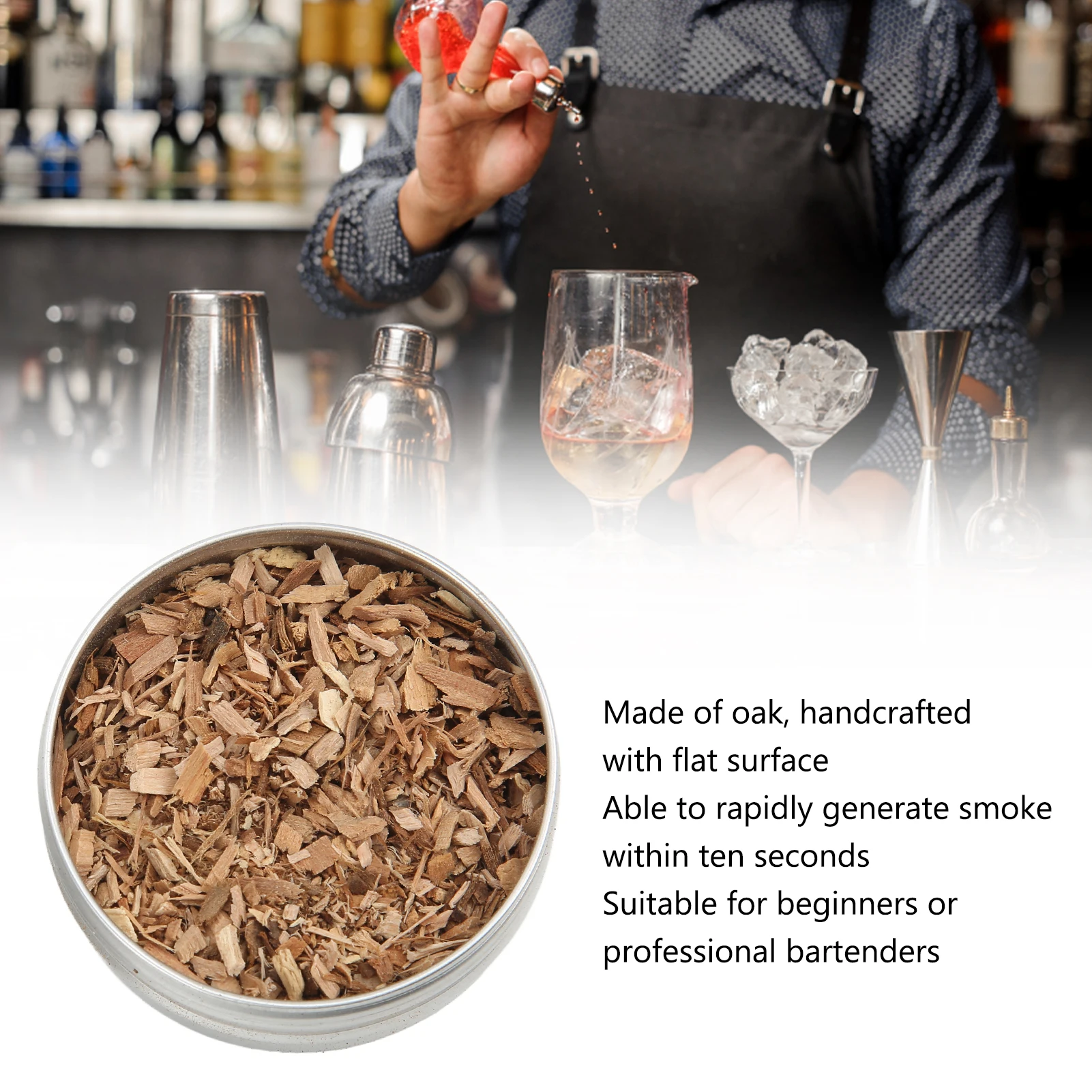 Cocktail Smoker Kit Whiskey Wood Smoking Chips Whiskey Wood Smoking Chip Cocktail Smoker Kit Smoker Chips for Smoked Drinks thumbnail 2