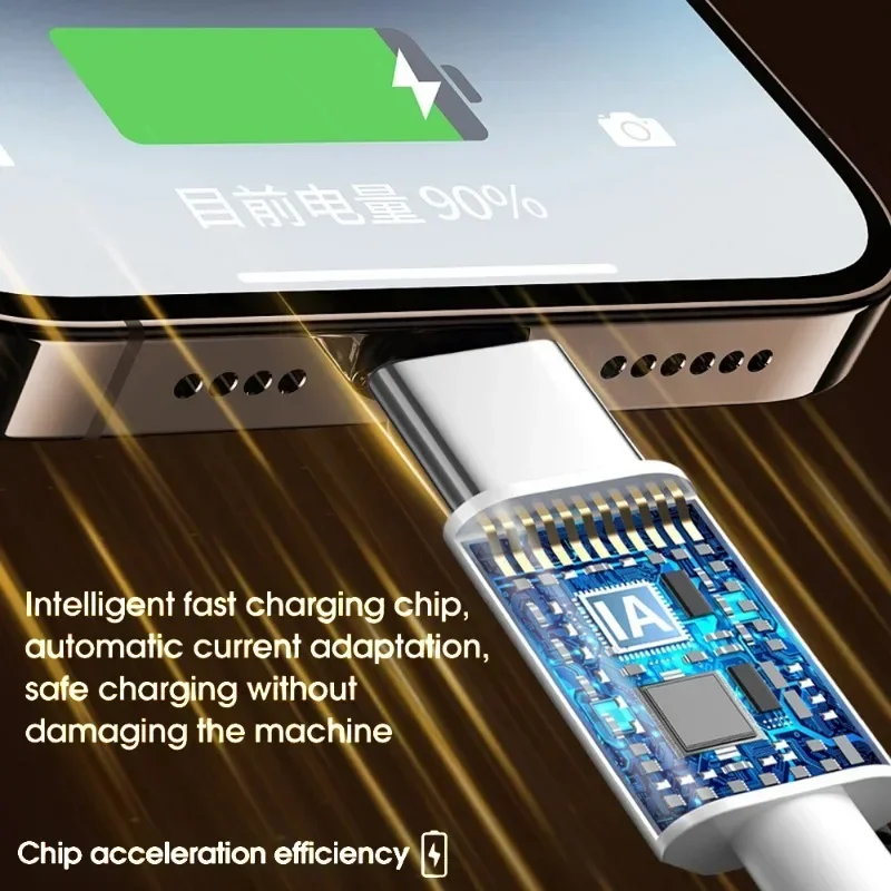 3/1PCS Quick Charging Cable 120W 10A USB A To Type C Fast Charger High-speed Data Transfer Wire Cords for Samsung Xiaomi Huawei thumbnail 4