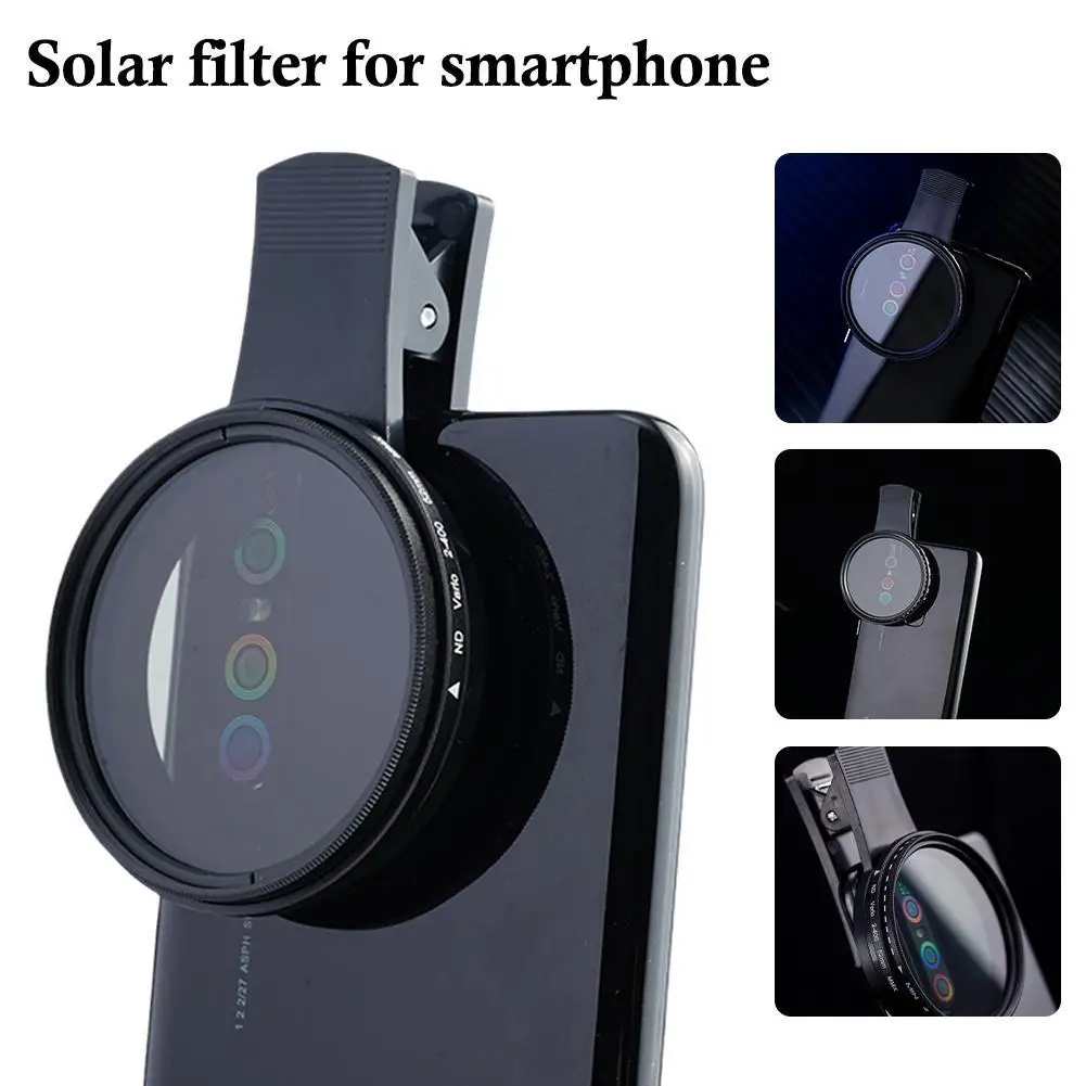 37/52mm CPL Filter Phone Camera Lens With Clip Universal Phone Polarizer Wide Angle Lens Solar Eclipse Phone Camera Filter ﻿