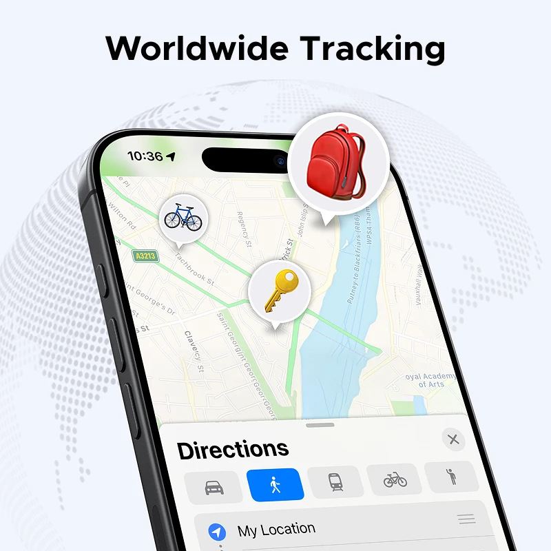 UGREEN Smart Bluetooth Tracker, Keys Finder Item Locator SmartTag Up to 2 Year Battery Phone Finder For Apple Find My (only IOS) thumbnail 3