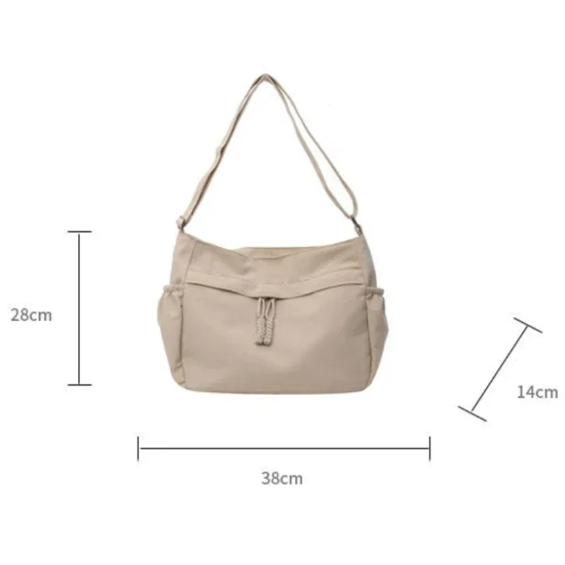 Casual Nylon Hobos Crossbody Bags Solid Zipper Women's Bags 2025 Fashion High Capacity Solid Color Single Shoulder Totes Bag thumbnail 6