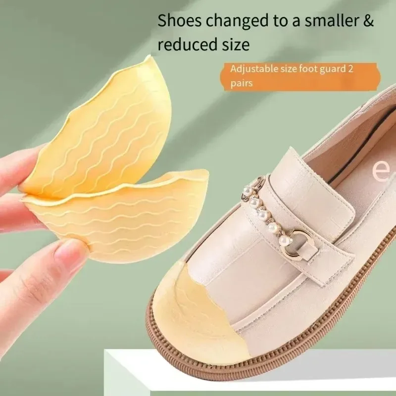 Toe Plug Soft Sponge Half Insoles Reusable Toe Filler Inserts for Shoes Adjustable Too Big Foot Brace Pads Unisex Shoe Inserts thumbnail 3