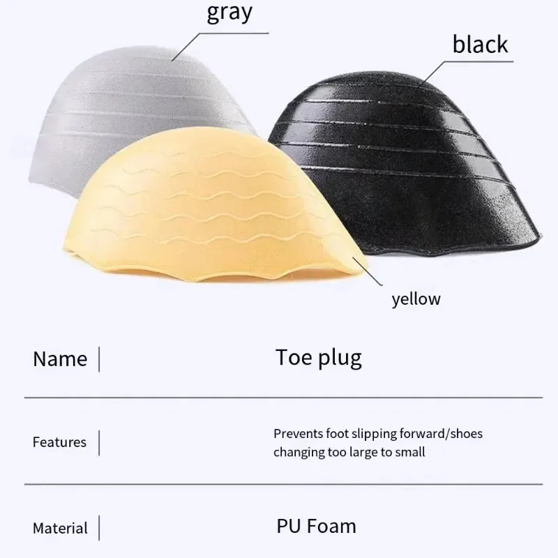 Toe Plug Soft Sponge Half Insoles Reusable Toe Filler Inserts for Shoes Adjustable Too Big Foot Brace Pads Unisex Shoe Inserts thumbnail 6