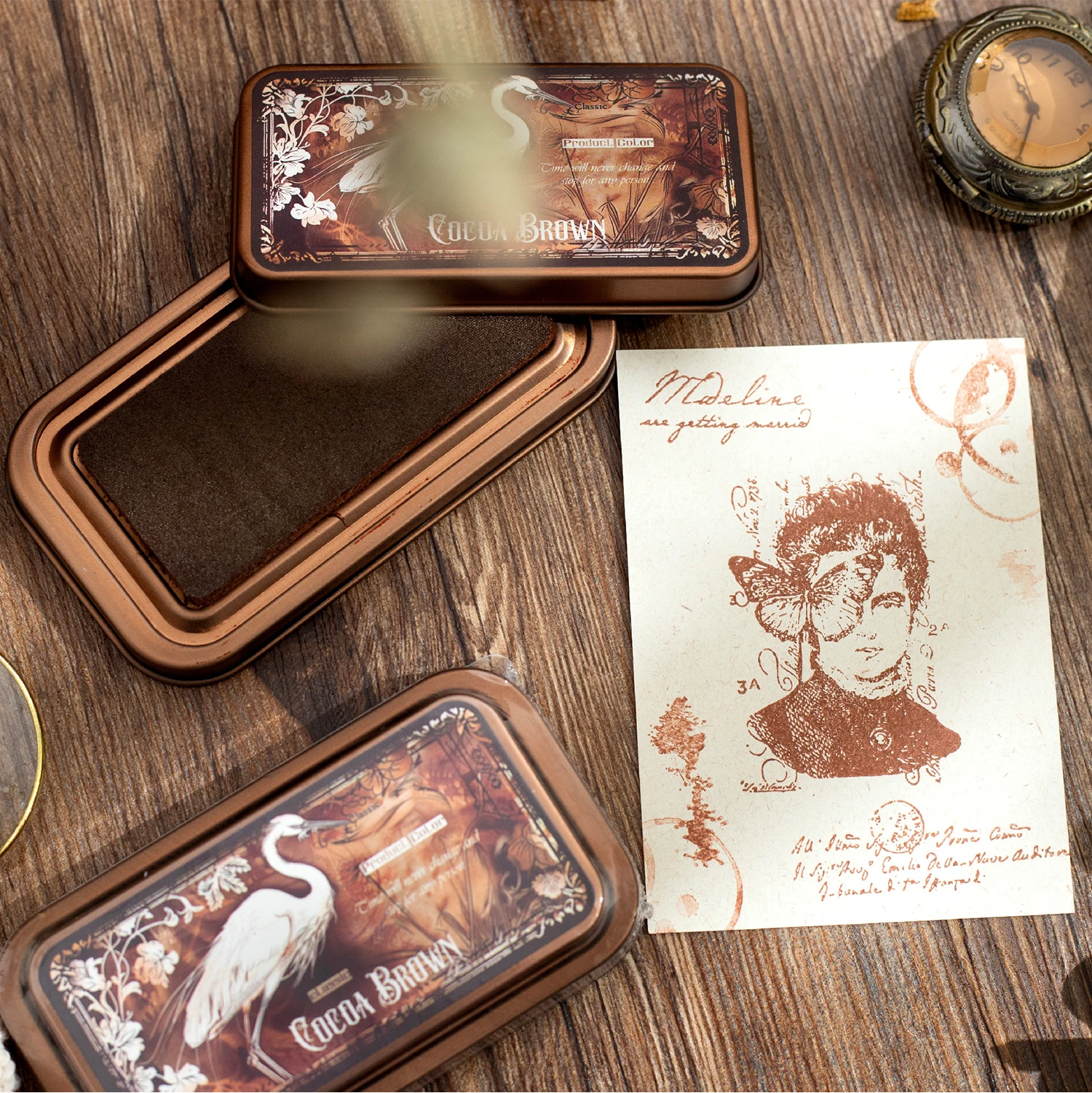 Retro Gothic ink for DIY Crafts Scrapbooking Ink Pads Rubber Wooden Stamps Paper Inkpads Paper Decor Stationery School Supplies thumbnail 3
