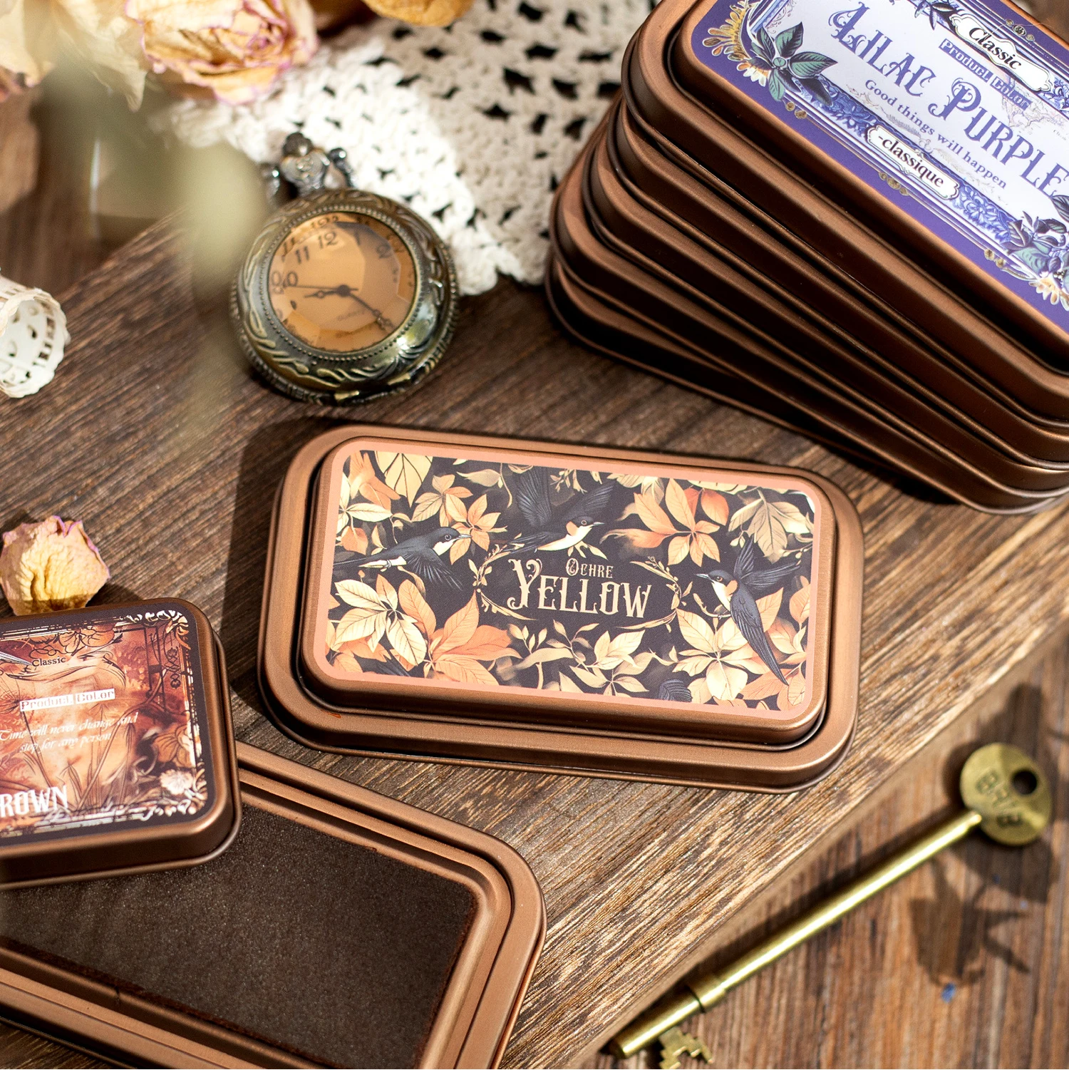 Retro Gothic ink for DIY Crafts Scrapbooking Ink Pads Rubber Wooden Stamps Paper Inkpads Paper Decor Stationery School Supplies thumbnail 6