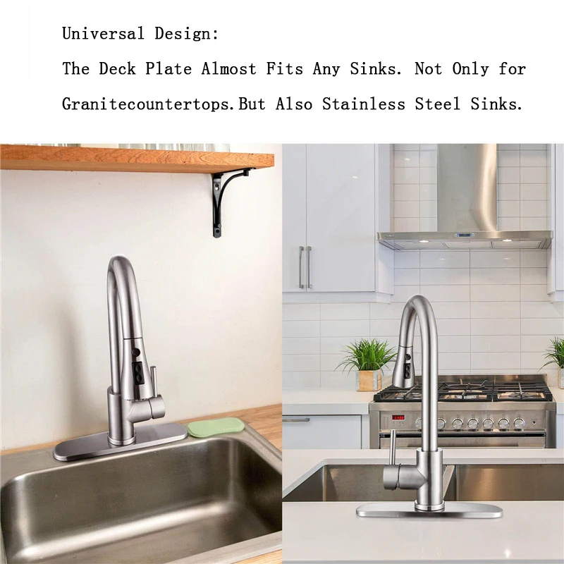 1PC Faucet Plate Hole Tap Cover Deck Plate Stainless Steel Bathroom Kitchen Sink For Most Single Hole Faucet thumbnail 4