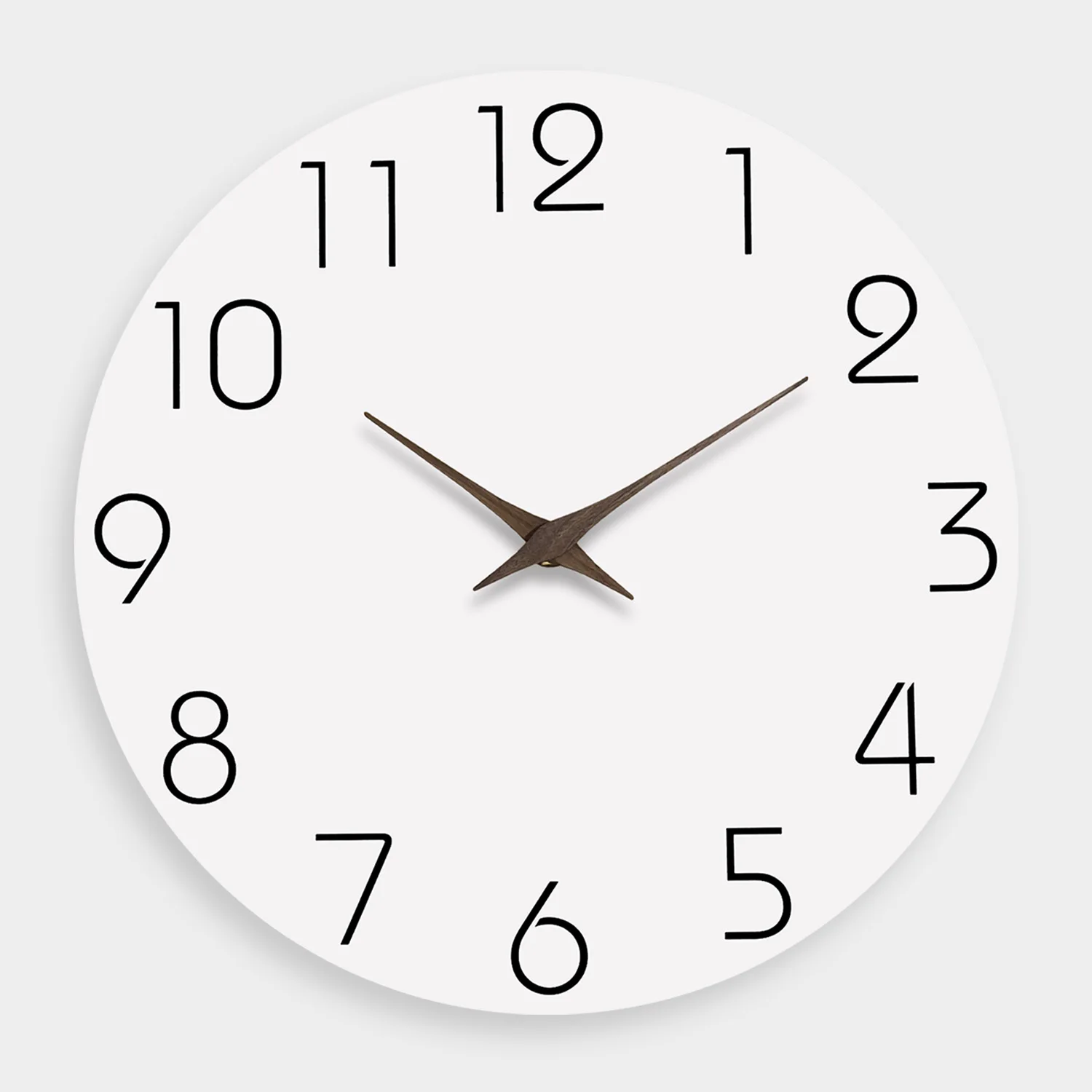 Casual Modern White Pattern Wooden Wall Clock Living Room Bedroom Kitchen Home Decoration Wall Clock Silent Quartz Clock Holiday Gift 10 Inches 12 Inches 14 Inches 16inch (Without Batteries)