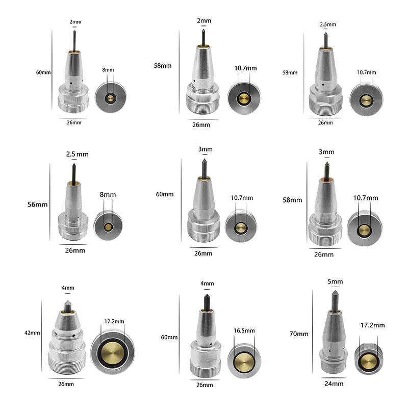 Zixu 3mm 4mm 6mm 8mm 12mm Dot Peen Marking Machine Consumable Pneumatic Electric Engraving Scribe Needle Stylus Pen Carving Pin thumbnail 3