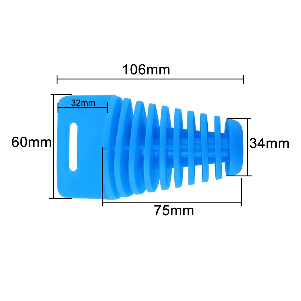 1PCS Universal Exhaust Pipe Plug Motorcycle Accessories Motocross Tailpipe Rubber Air Bleeder Wash Protector Cover thumbnail 4