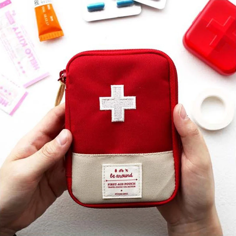 First Aid Kit Organizer Travel Supplies Cute Medical Emergency Pouch Portable Medicine Bag Household Medicine Pill Storage Bag thumbnail 3