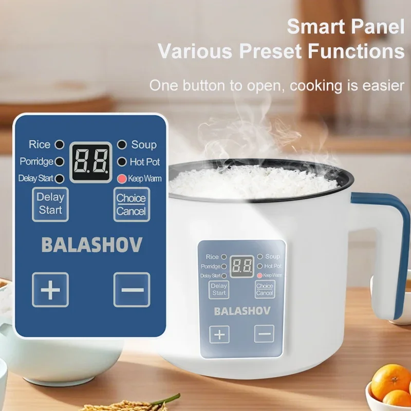 1.7L Electric Rice Cooker Single Double Layer 220V Multi Cooker Non-Stick Smart Mechanical MultiCooker Steamed Rice Pot For Home thumbnail 3