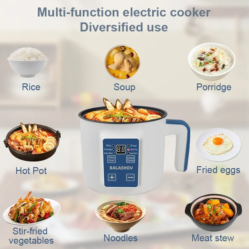 1.7L Electric Rice Cooker Single Double Layer 220V Multi Cooker Non-Stick Smart Mechanical MultiCooker Steamed Rice Pot For Home thumbnail 5