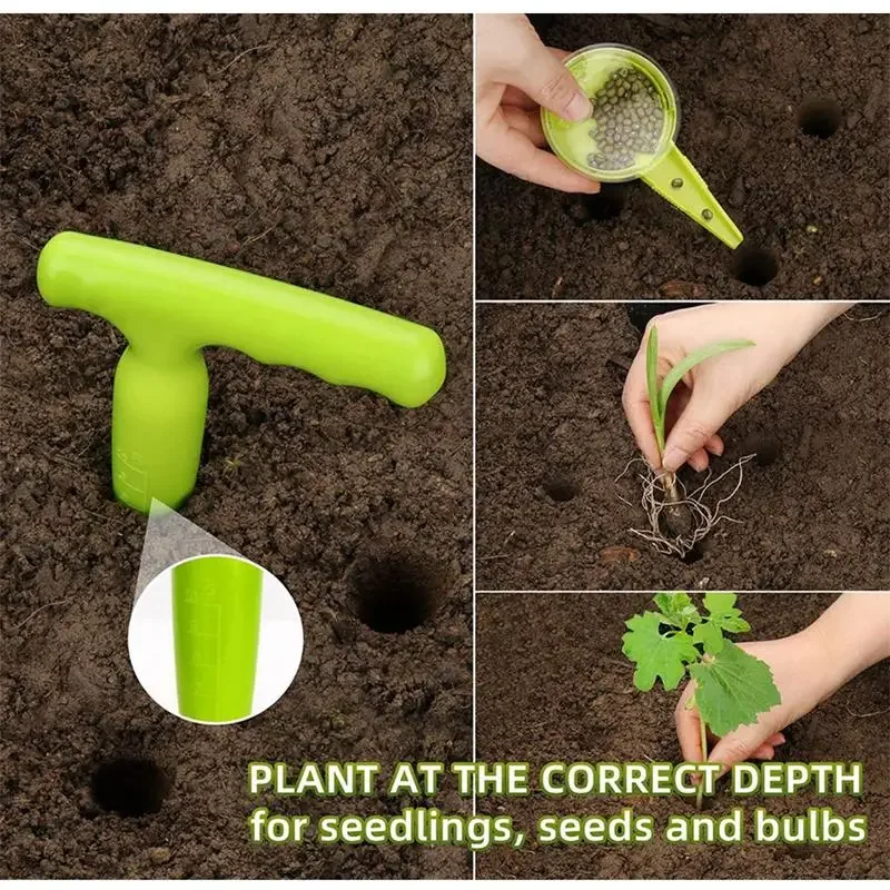 Garden Seeder Set Gardening Sower Household Manual  Multifunction Adjustable Gardening Tools Plant Seeding Dispenser Accessories thumbnail 2