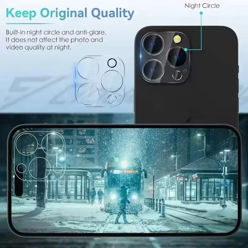3Pcs Lens Protector Glass For iPhone 16 11 12 13 14 15 Pro Max Back Camera Protective Glass Film For IPhone 13 Mini 15 16 Plus thumbnail 6