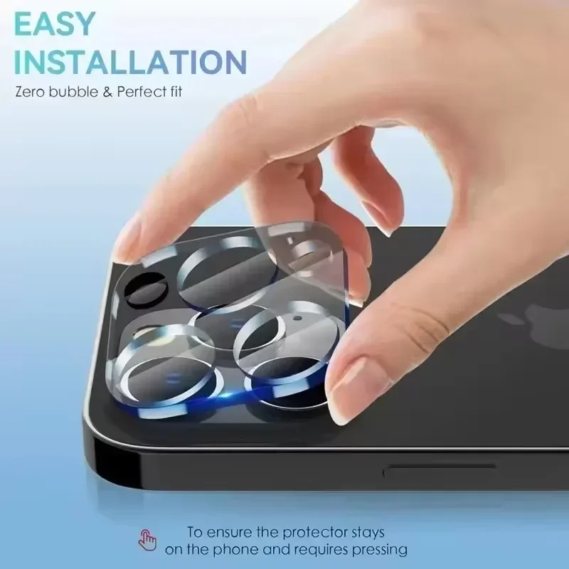 3Pcs Lens Protector Glass For iPhone 16 11 12 13 14 15 Pro Max Back Camera Protective Glass Film For IPhone 13 Mini 15 16 Plus thumbnail 2