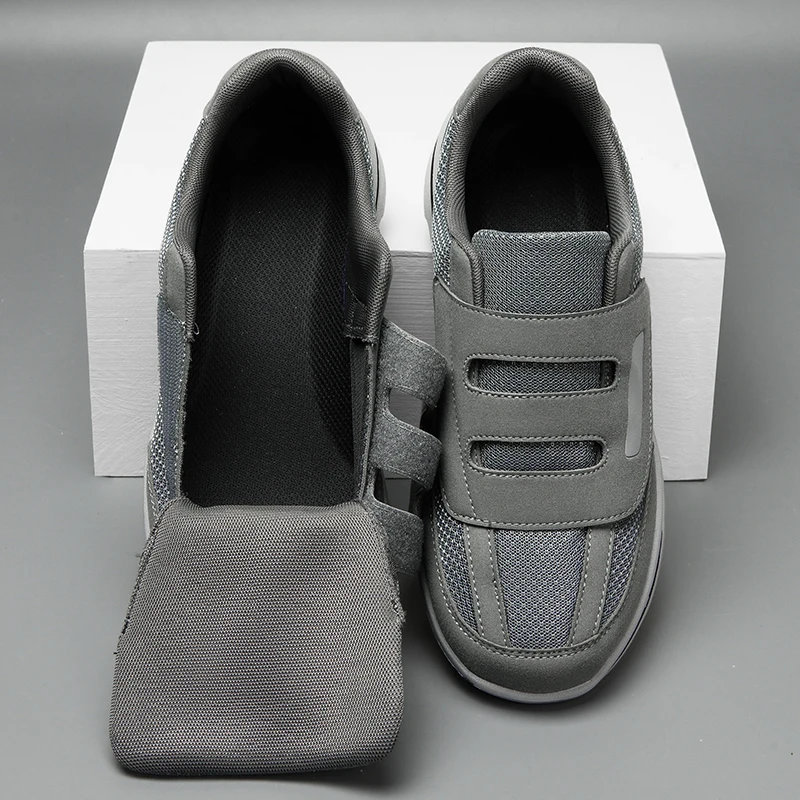 Wide Toe Sneakers For Fat Foot Diabetic Shoes For Elderly Hallux Valgus Bunion Orthopedics Swollen Feet Thumb Eversion Footwear thumbnail 4