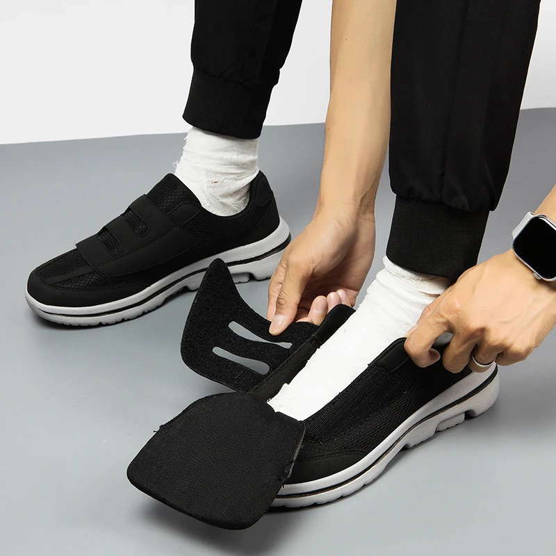 Wide Toe Sneakers For Fat Foot Diabetic Shoes For Elderly Hallux Valgus Bunion Orthopedics Swollen Feet Thumb Eversion Footwear thumbnail 2