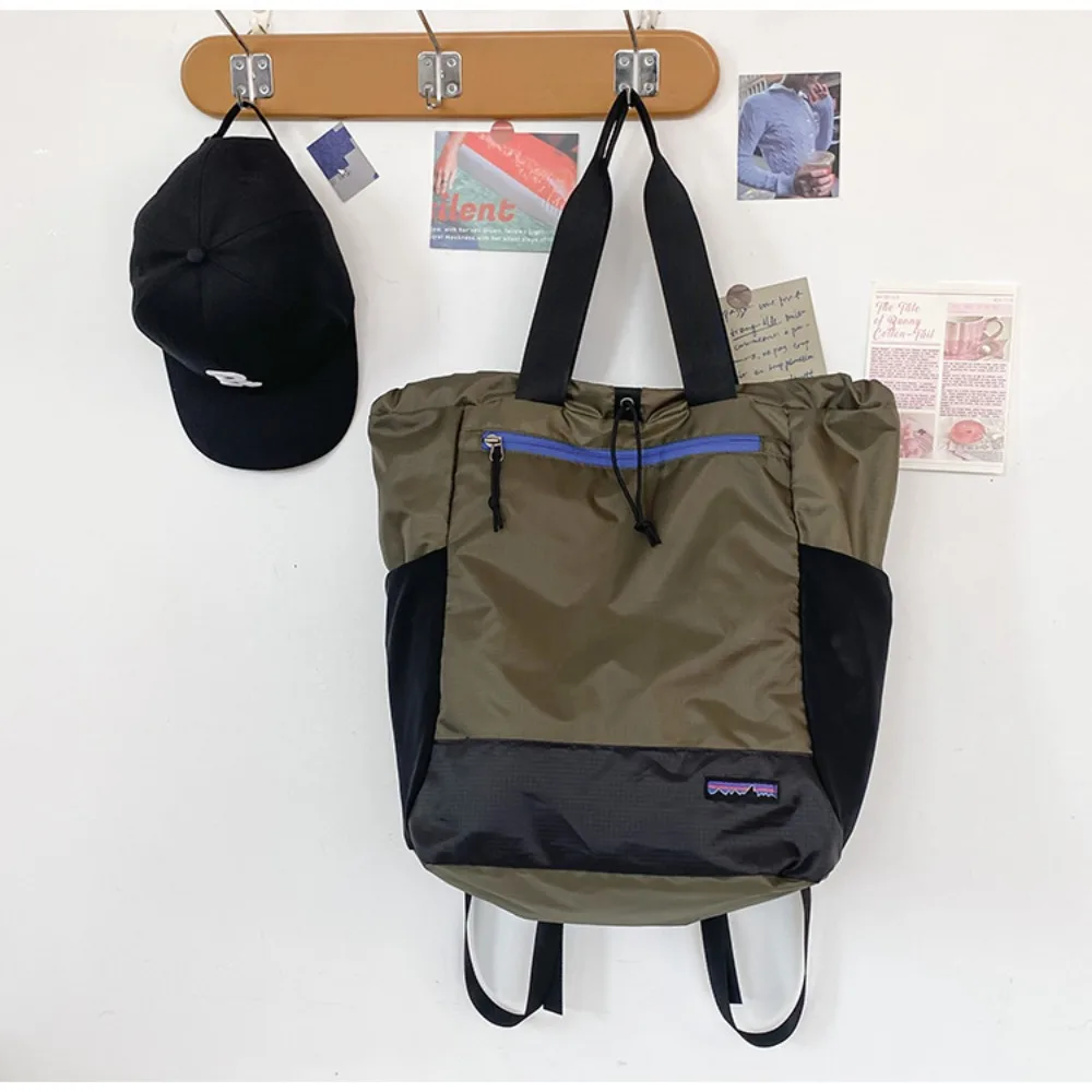 High Quality Contrasting Color Outdoor Travel Backpack Oxford Waterproof Outdoor Hiking Bag Versatile Lightweight New Tote Bag