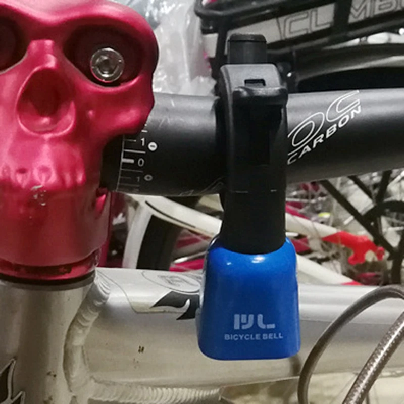 Hot  Outdoor Bicycle Bell Bike Bull Bell Horn Bicycle Accessories for Mountain Balance Bike Black thumbnail 5