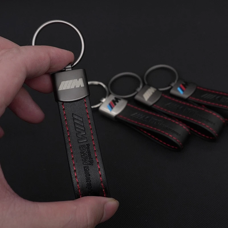 M Sport Styling Leather Car Emblem Key Fobs Key Chain for Bmw M Performance G30 G32 3 4 5 7 M3 M4 M5 X1 X3 X5 X6 X4 E61 E60 E31 thumbnail 3