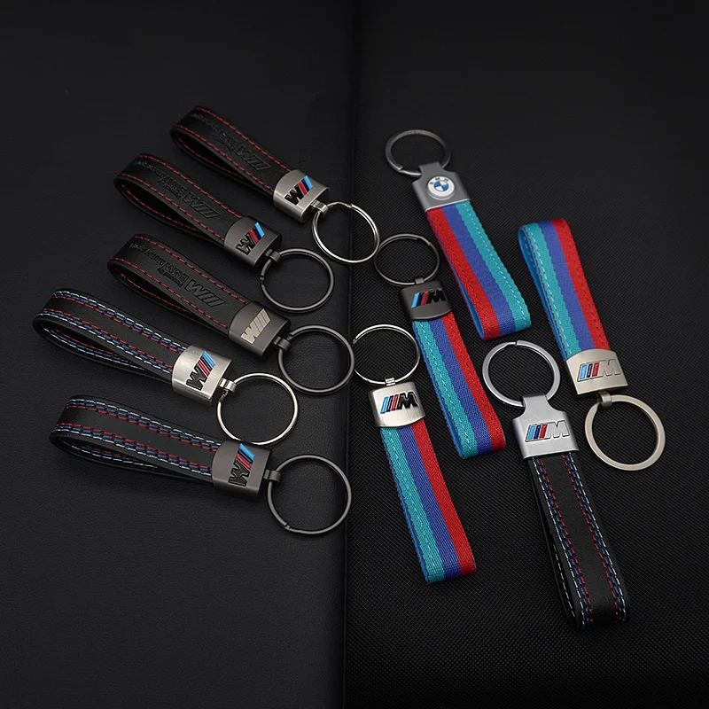 M Sport Styling Leather Car Emblem Key Fobs Key Chain for Bmw M Performance G30 G32 3 4 5 7 M3 M4 M5 X1 X3 X5 X6 X4 E61 E60 E31 thumbnail 2