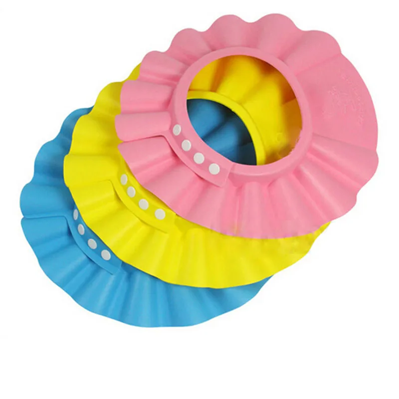 Adjustable Baby Shampoo Cap Kids Wash Hair Protection Infant Health Care Accessories New Soft EVA Baby Bath Waterproof Hat thumbnail 4