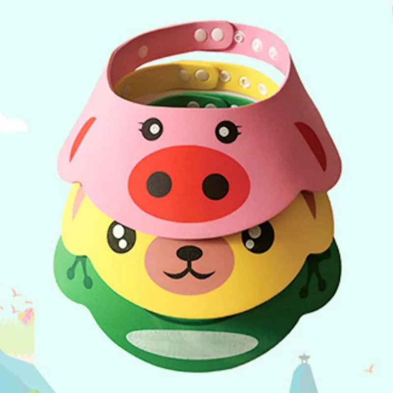 Adjustable Baby Shampoo Cap Kids Wash Hair Protection Infant Health Care Accessories New Soft EVA Baby Bath Waterproof Hat thumbnail 5