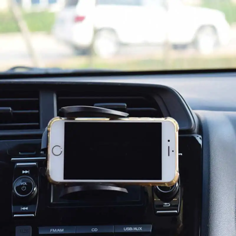 Universal Car CD Slot Phone Mount Stand One-Touch Release Car Phone Holder Cell Phone Support for iPhone 13 12 11 Pro Max Xiaomi thumbnail 5